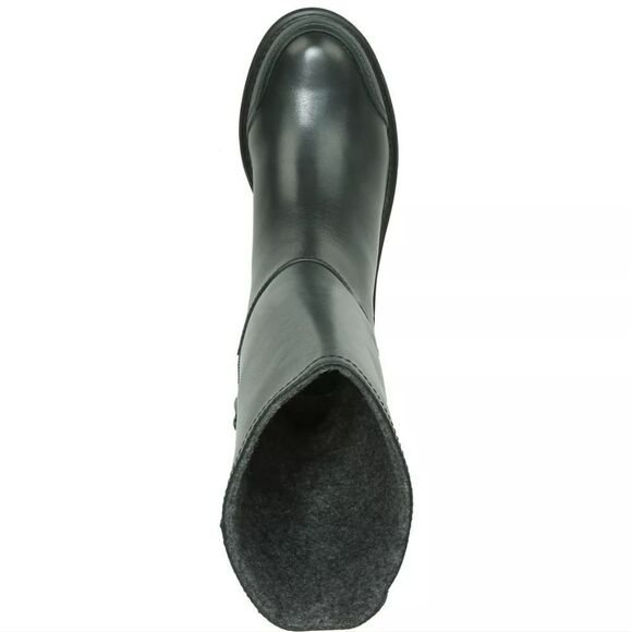 New FRANCO SARTO Kelsi Mid Shaft Boots Black ENGLISH GREEN Leather - Picture 4 of 6